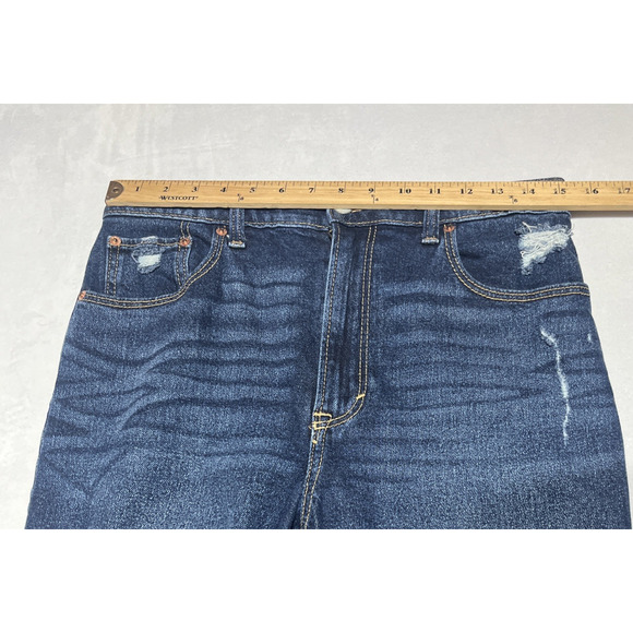 Abercrombie & Fitch 90s Straight Ultra High Rise Stretch Jeans Womens 10 Denim - Picture 7 of 13